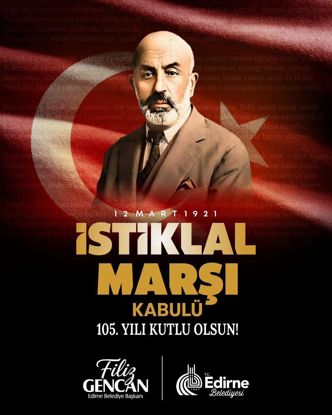 BAŞKAN GENCAN’DAN 12 MART MESAJI: "HÜRRİYETİMİZİN SİMGESİ, MİLLETİMİZİN ORTAK SESİ"